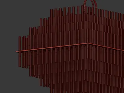 Emile Linear Chandelier Restoration Hardware 3D model