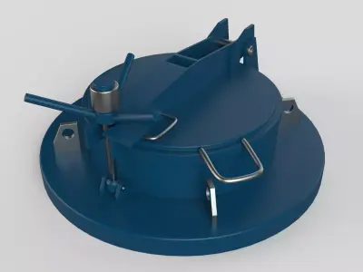 Manhole metal device 3D model