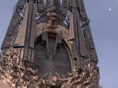 Dragon Tower Gateway 2 3D model