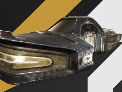 Sci-Fi spaceship  3D model purchase