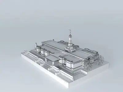 LDS. Temple Edmonton Alberta , Canada. Templo Mormon. 67 th o... Free 3D model