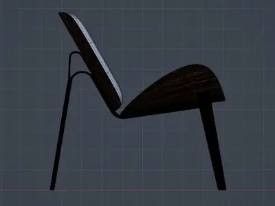 High-tech chair 3D model