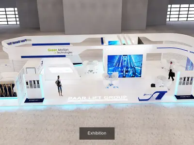 10 Exhibition Stand Stall Booth  3D Model Collection5 3D Model Pack