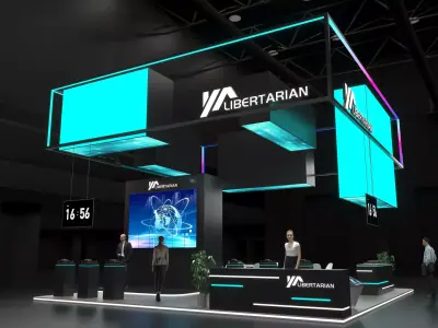 Exhibition Stand Stall Booth Low-poly 3D model