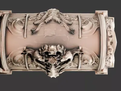 Gothic Heart Chest 3D model