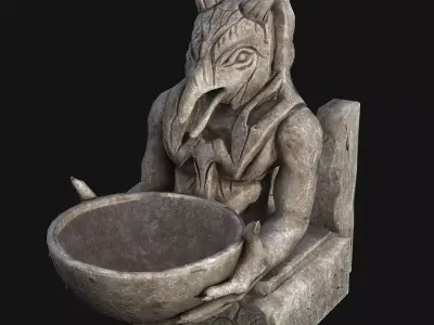 Sculpture fantasy 3D model