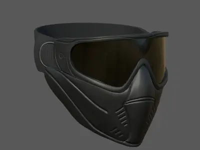 Helmet mask scifi military futuristic protection classic  Low-poly 3D model