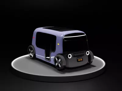 future vehicle Low-poly 3D model