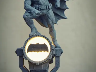 Batman on the Bat Signal Collectible  3D print model