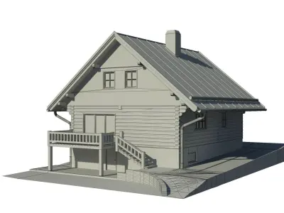 Cottage house 3D model get