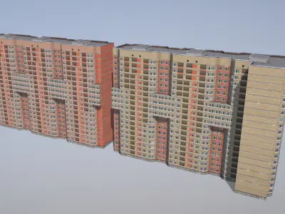 MSK Building 01 Low-poly 3D model