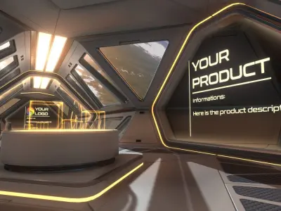 3D Showroom Level Kit Vol 7 Low-poly 3D model