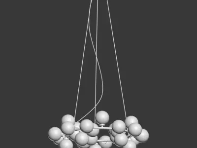 Chandelier Inflora 25 plafonds  3D model