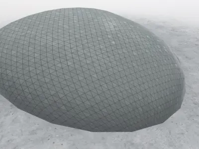 LOWS Hangar 8 Low-poly 3D model