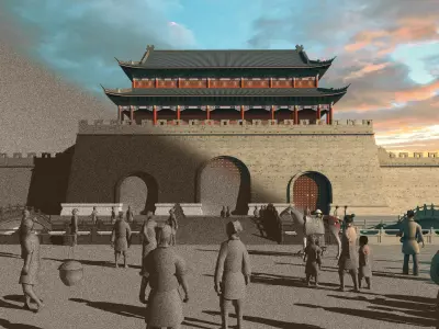 Ancient City Gate  3D model