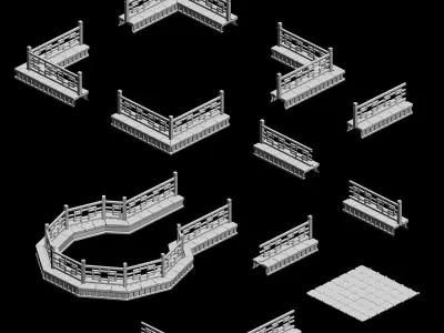 Architecture - Brothels - Platform Ground 041 3D model