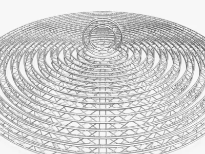 Circle Square Truss Modular Collection 10 stl Modular Pieces  3D print model