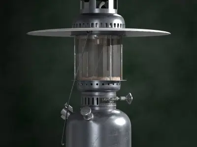 Oil lantern lamp 3D model