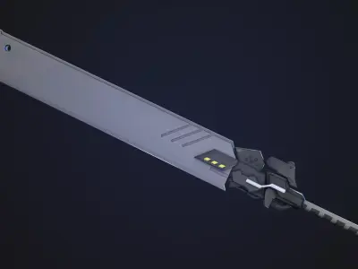 Type-4O Blade NieR Automata Low-poly 3D model