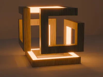 Modell of lamp for interior Free low-poly 3D model buy
