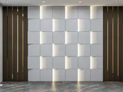 Decorative Wall Panel 3D wall  panel 3d panel 3D model