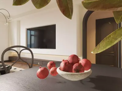Living room  3D model 14