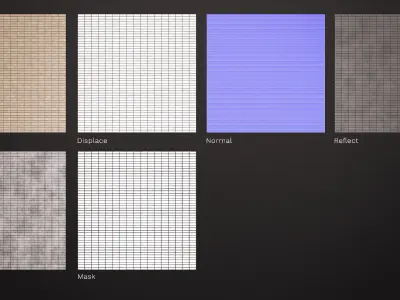 Classic stacked white brick wall texture Texture