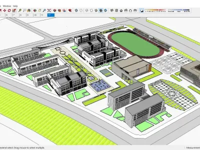 Sketchup School and University 135 3D model