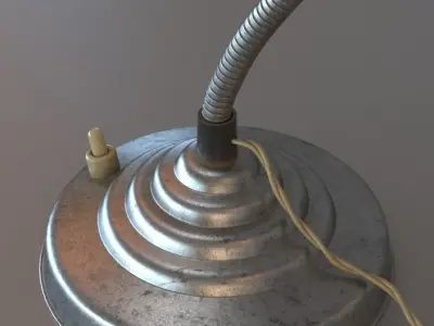 Vintage gooseneck lamp 3D model