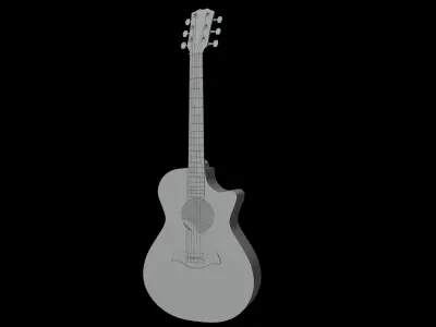 Guitar Low-poly 3D model
