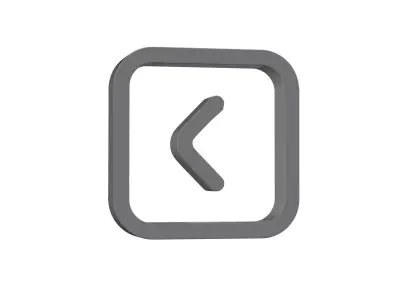 3d angle square right Low-poly 3D model