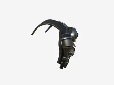 SciFi Backpack B02 Dark Steel - Fashion Character Design Low-poly 3D model