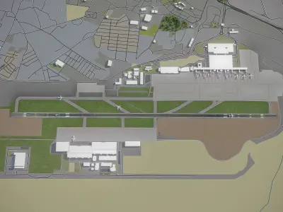 Istanbul - Sabiha Gokcen International Airport - SAW Low-poly 3D model
