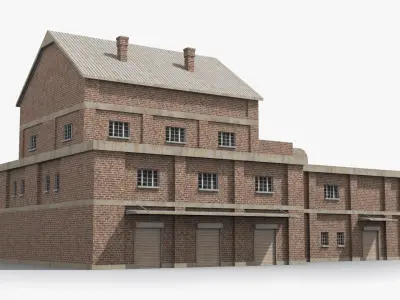 Factory xx7 Low-poly 3D model