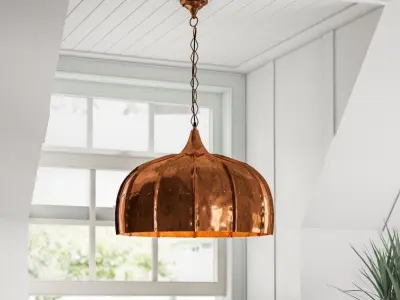 Dlyla Light Copper Single Pendant 3D model