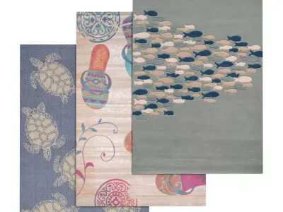 Rug Set 985 3D model