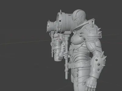 DarkMask Low-poly 3D model