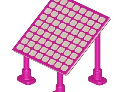 Kids Solar Panel Toy 3D model