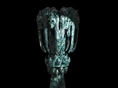 Scull secret dantes cave 3D model