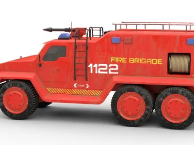 Old Fire Brigade 3D model