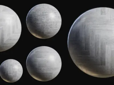 Wood Craft Pro -Blender AddOn - 240 PBR Materials 3D model