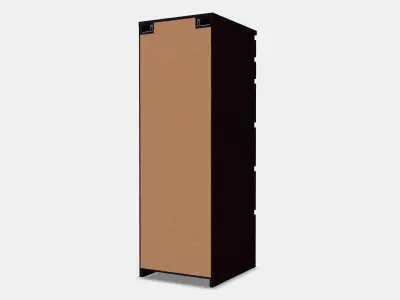 MALM Chest of 6 drawers 5 Low-poly 3D model