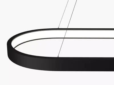 Modern pedant  LED light 1 3D model