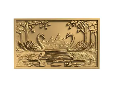 decor set- relief 62 3D print model