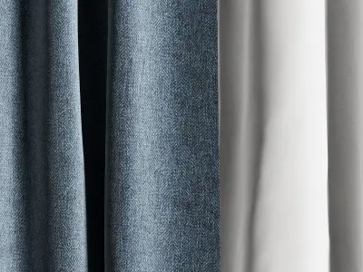 Curtain N1  Free 3D model