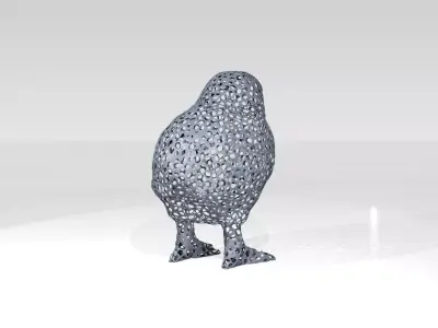 Chick Voronoi 3D model