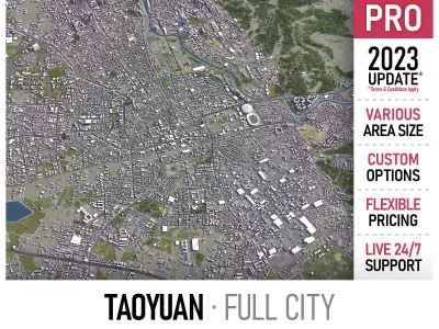 Taoyuan Low-poly 3D model