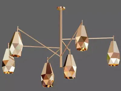 Popigai chandelier 3D model purchase