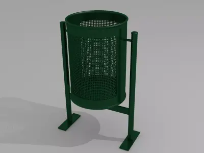 City trash can 3D model
