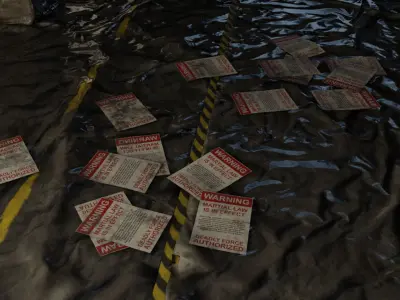 Quarantine Building - Post Apo - Pandemic Scene 3D model